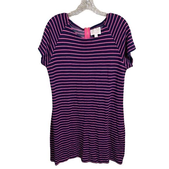 𝅺nwot Sail To Sable Striped Tee Shirt Dress Size LARGE - Picture 2 of 7